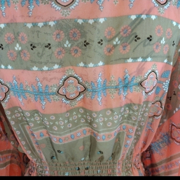 Vintage Dots Sheer Short Kaftan - Picture 6 of 7